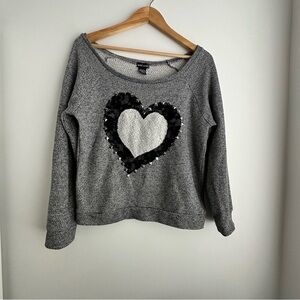 Vintage Wet Seal Y2K Heather Gray Knit Sweater M